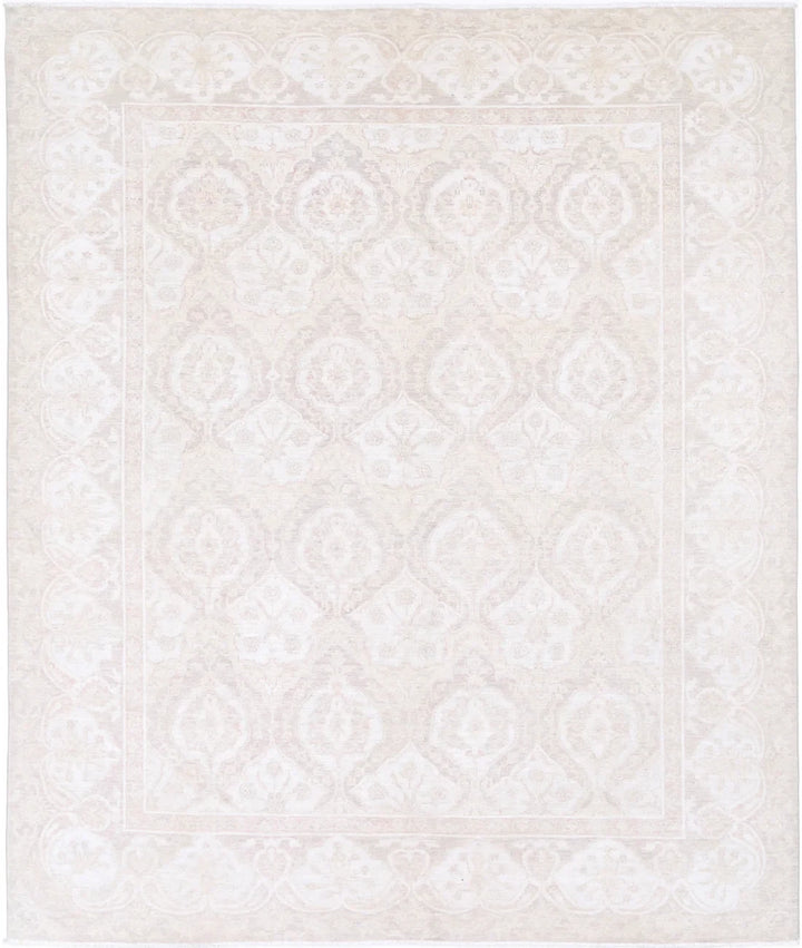 Brown Afghan Serenity Rug 8' 2" x 9' 9" Hand-Knotted | No. AT79395