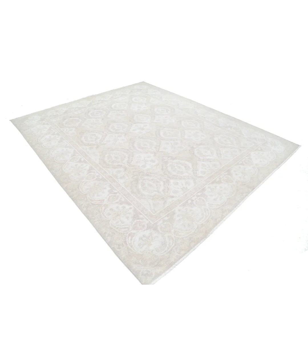 Brown Afghan Serenity Rug 8' 2" x 9' 9" Hand-Knotted | No. AT79395