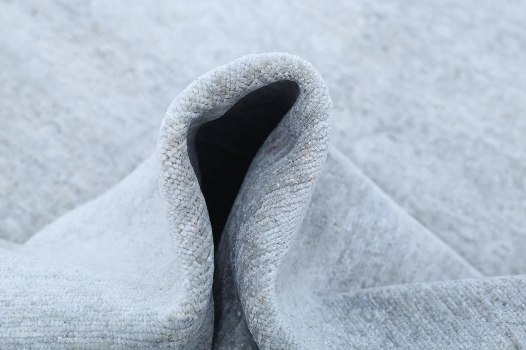 Grey Afghan Overdye Rug 4' 8" x 6' 4" Hand-Knotted | No. AT79455