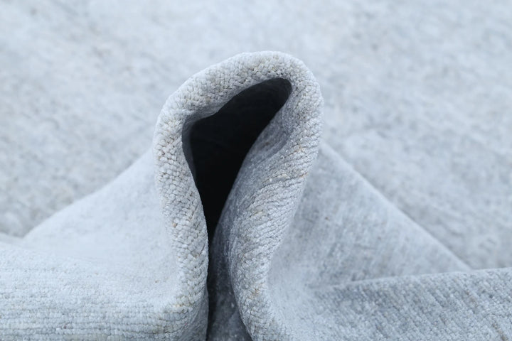 Grey Afghan Overdye Rug 4' 8" x 6' 4" Hand-Knotted | No. AT79455