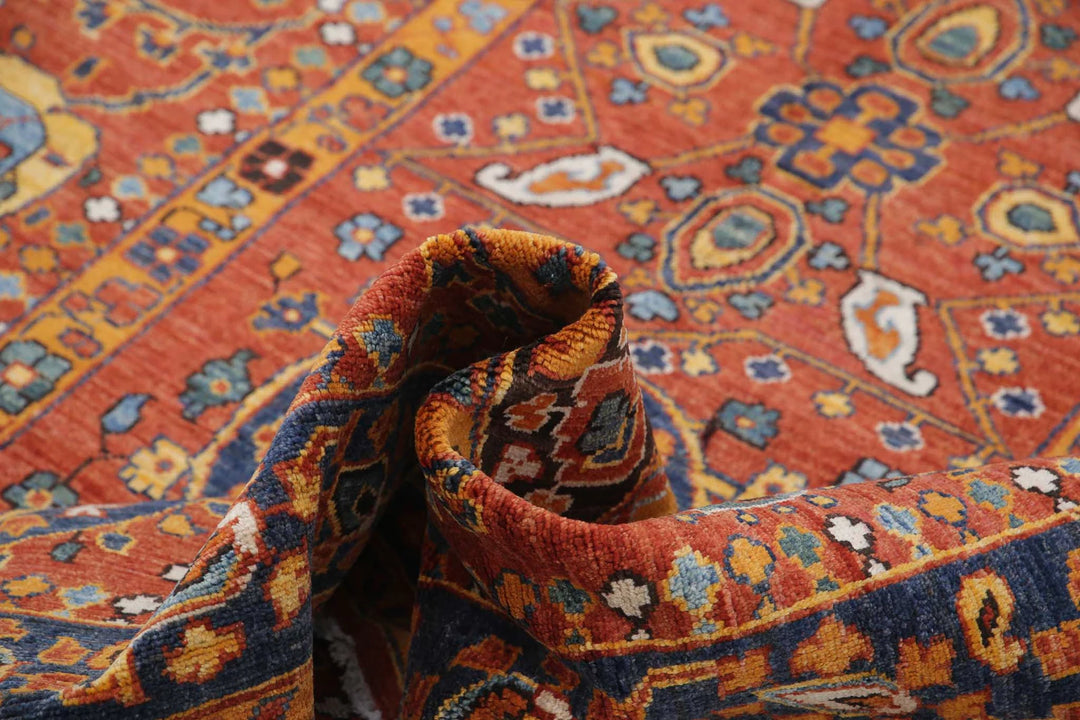 Afghan Suzani Rug 5' 6" x 7' 10" Hand-Knotted | No. AT79476