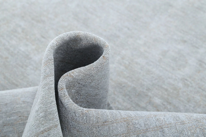 Grey Afghan Overdye Rug 4' 9" x 6' 5" Hand-Knotted | No. AT79487