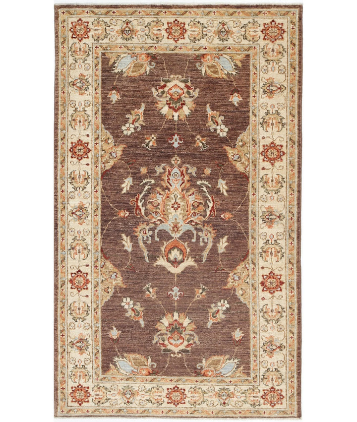 Afghan Ziegler Rug 2' 10" x 4' 9" Hand-Knotted | No. AT79499