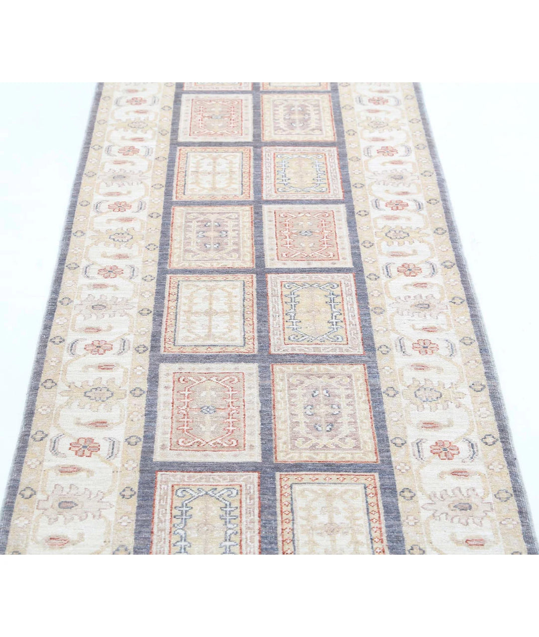 Afghan Bakhtiari Runner Rug 2' 8" x 8' 3" Hand-Knotted | No. AT79573
