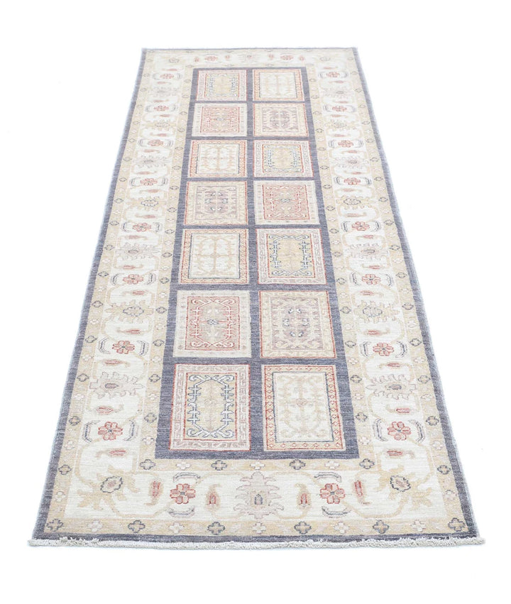 Afghan Bakhtiari Runner Rug 2' 8" x 8' 3" Hand-Knotted | No. AT79573
