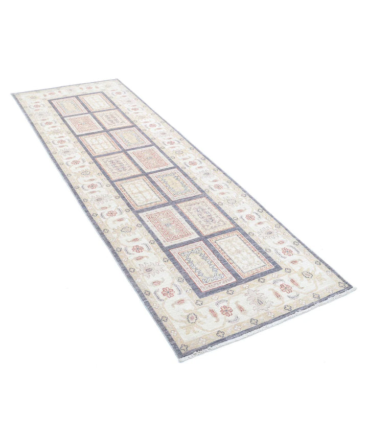 Afghan Bakhtiari Runner Rug 2' 8" x 8' 3" Hand-Knotted | No. AT79573