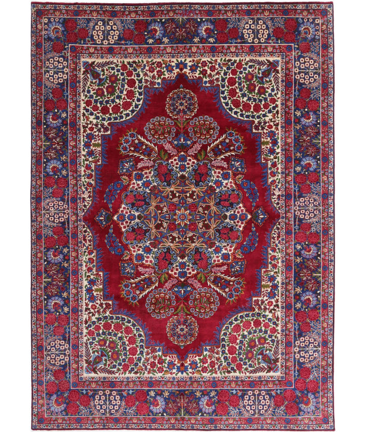 Persian Kerman Rug 6' 11" x 9' 9" Hand-Knotted | No. AT79603