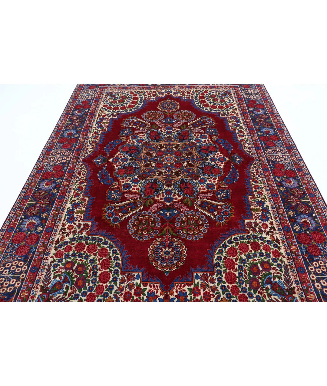 Persian Kerman Rug 6' 11" x 9' 9" Hand-Knotted | No. AT79603
