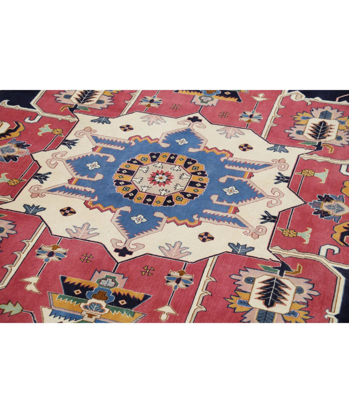 Pakistani Heriz Rug 9' 11" x 14' 6" Hand-Knotted | No. AT79649