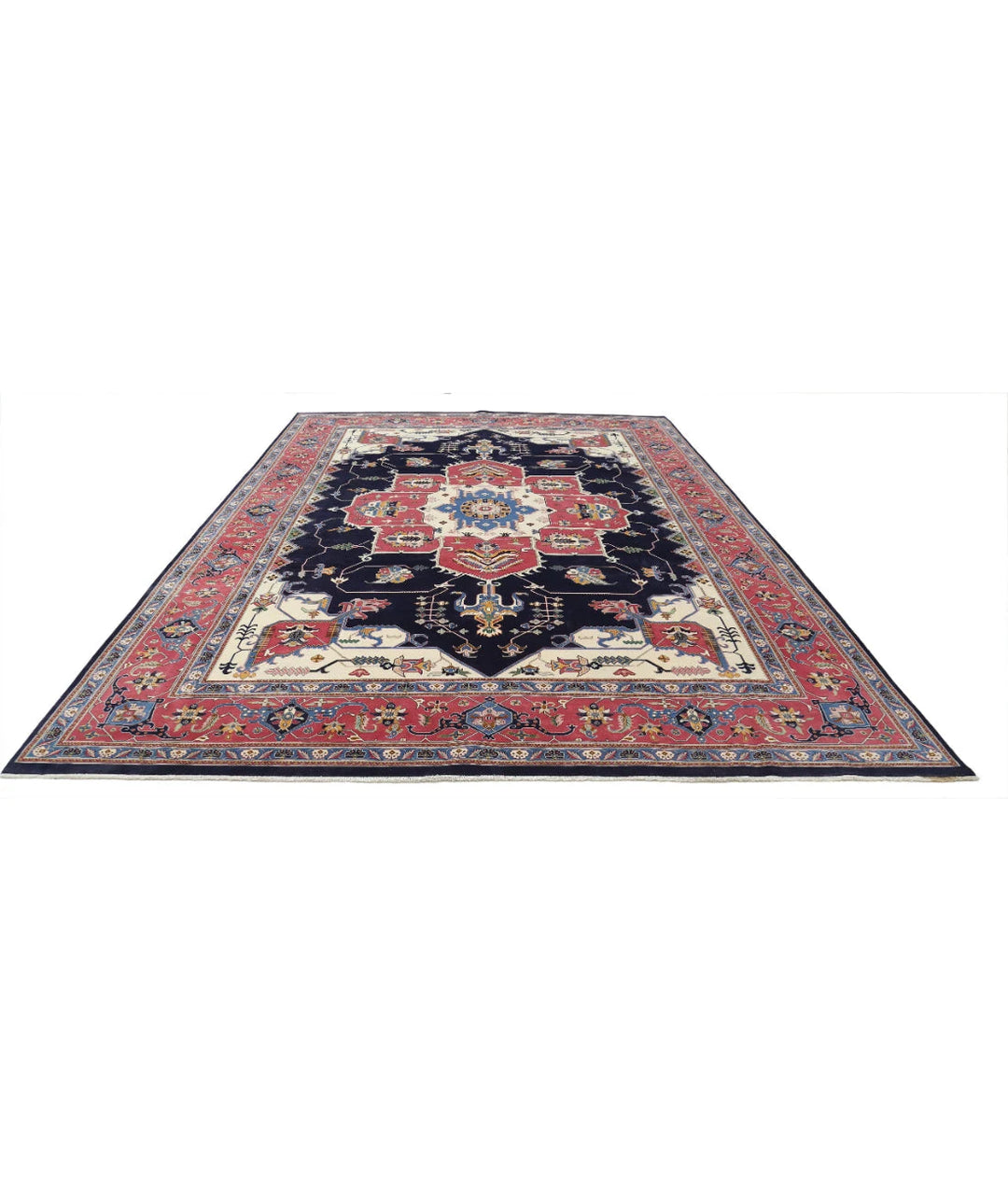 Pakistani Heriz Rug 9' 11" x 14' 6" Hand-Knotted | No. AT79649