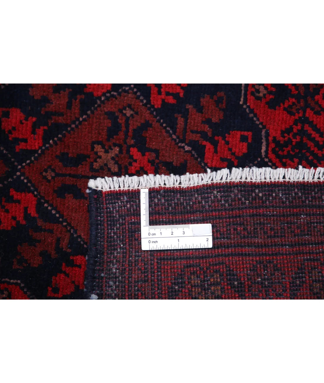Red Afghan Tribal Rug 8' 3" x 11' 3" Hand-Knotted | No. AT796676