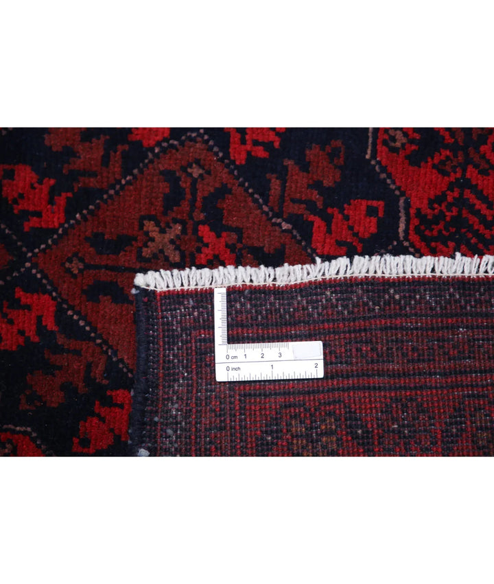 Red Afghan Tribal Rug 8' 3" x 11' 3" Hand-Knotted | No. AT796676