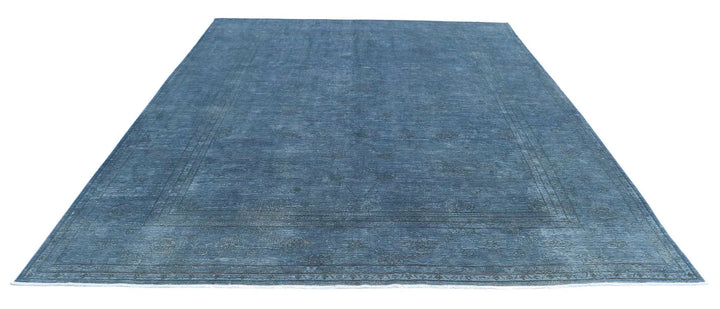 Afghan Overdye Rug 8' 11" x 11' 6" Hand-Knotted | No. AT79728