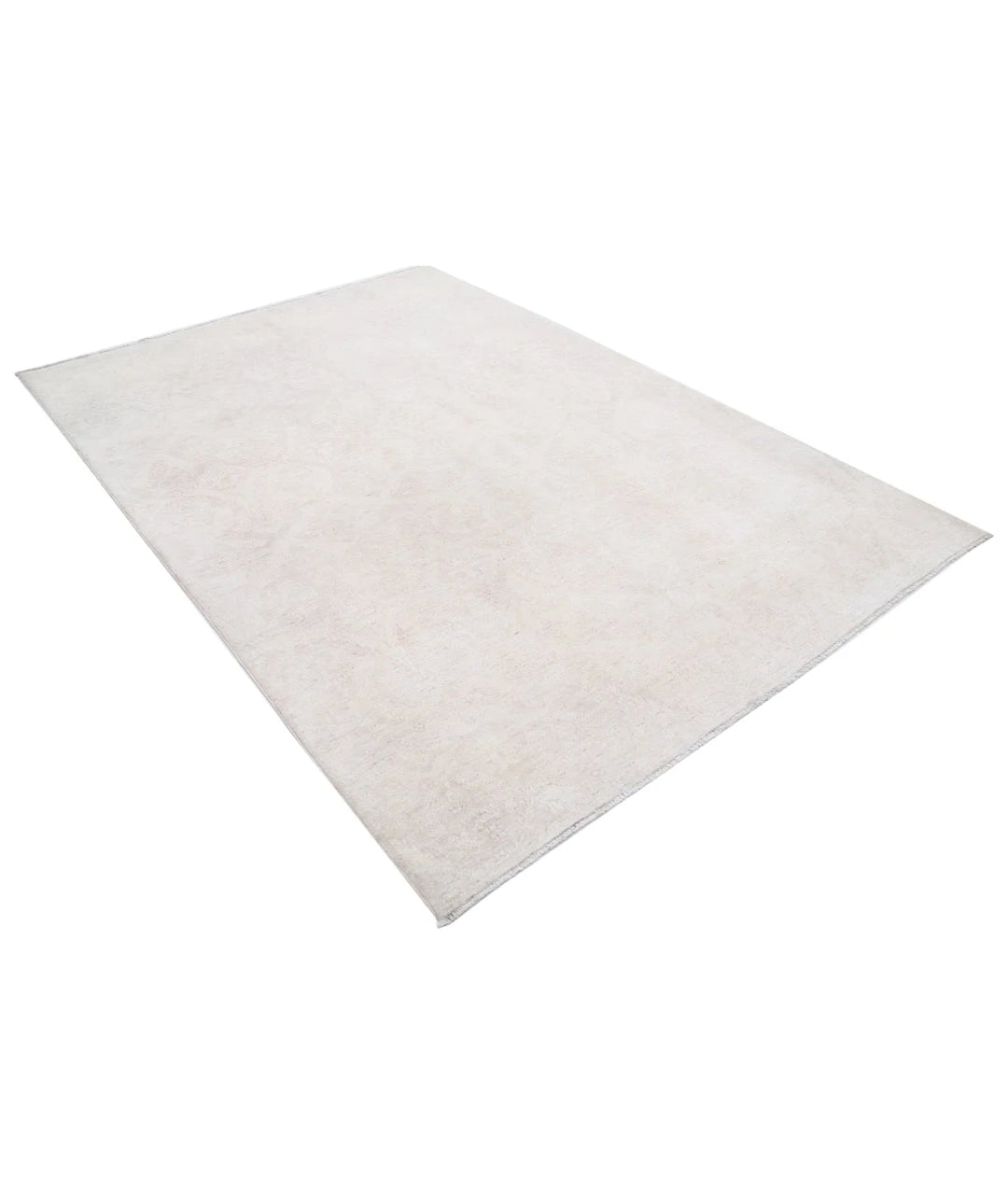 Brown Afghan Oriental Rug 6' 0" x 8' 6" Hand-Knotted | No. AT79777