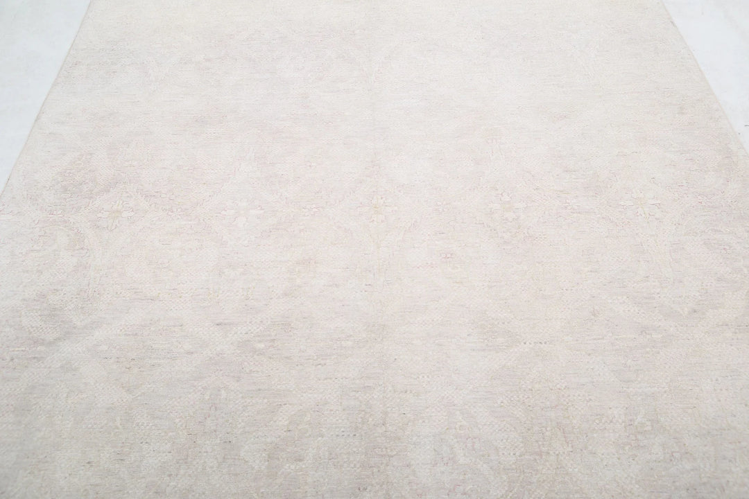 Brown Afghan Oriental Rug 6' 0" x 8' 6" Hand-Knotted | No. AT79777