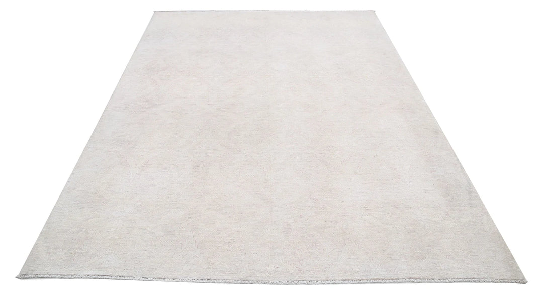 Brown Afghan Oriental Rug 6' 0" x 8' 6" Hand-Knotted | No. AT79777