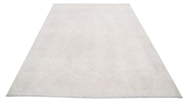 Brown Afghan Oriental Rug 6' 0" x 8' 6" Hand-Knotted | No. AT79777