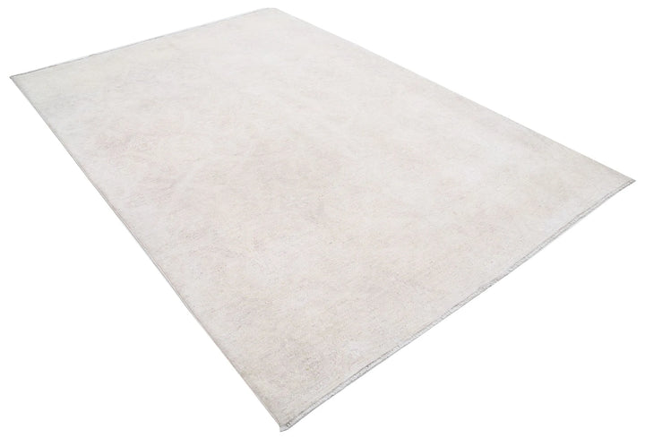 Brown Afghan Oriental Rug 6' 0" x 8' 6" Hand-Knotted | No. AT79777