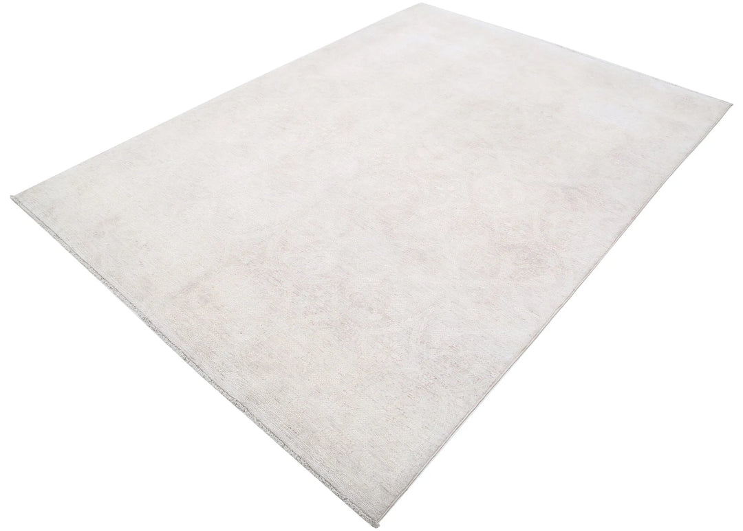 Brown Afghan Oriental Rug 6' 0" x 8' 6" Hand-Knotted | No. AT79777