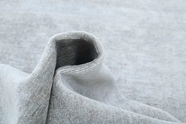 Grey Afghan Overdye Rug 2' 8" x 8' 6" Hand-Knotted | No. AT79812