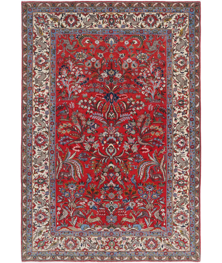 Persian Tree of Life Rug 6' 3" x 9' 3" Hand-Knotted | No. AT79823