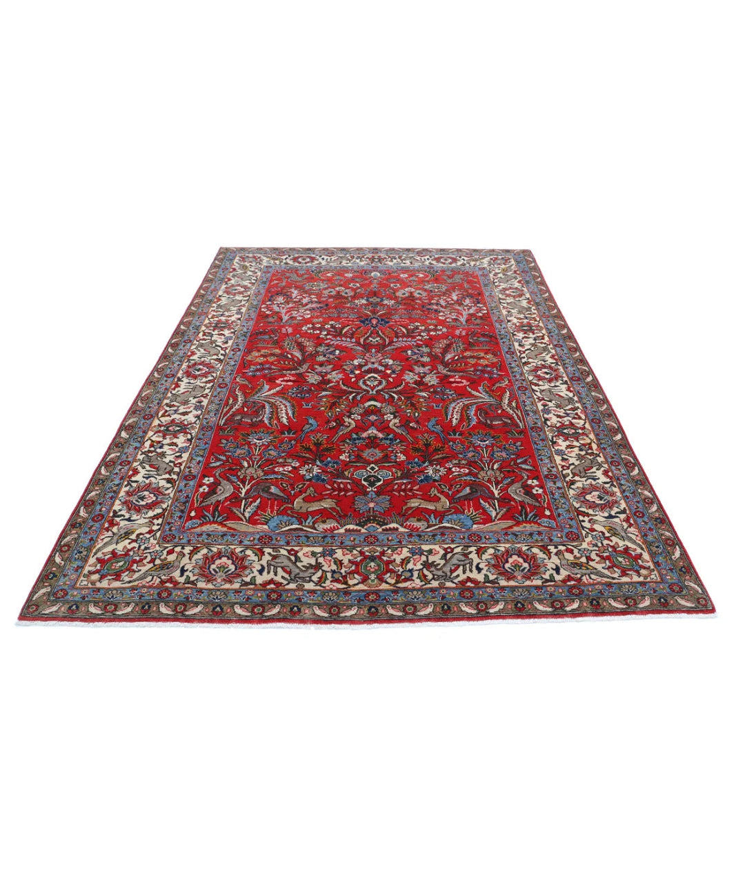 Persian Tree of Life Rug 6' 3" x 9' 3" Hand-Knotted | No. AT79823