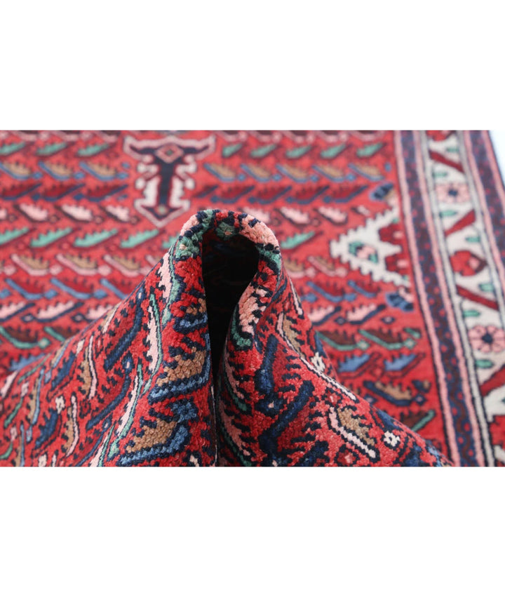 Persian Hamadan Runner Rug 3' 5" x 13' 4" Hand-Knotted | No. AT79824
