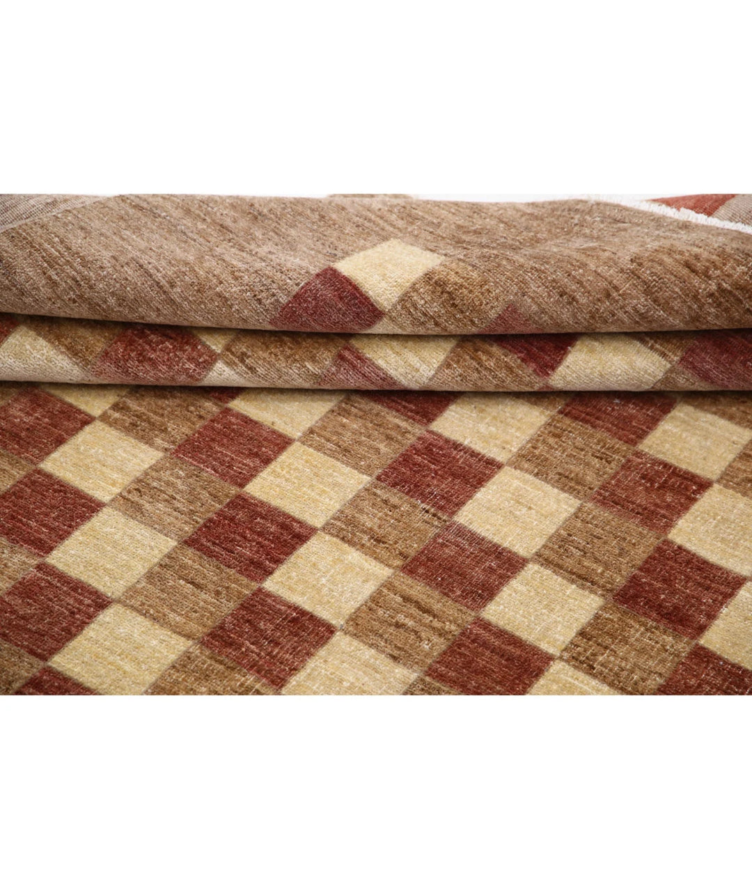 Afghan Modcar Rug 6' 4" x 8' 3" Hand-Knotted | No. AT79997