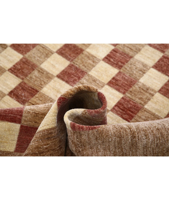 Afghan Modcar Rug 6' 4" x 8' 3" Hand-Knotted | No. AT79997