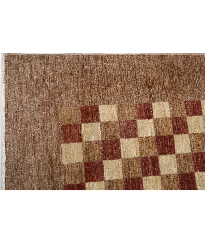 Afghan Modcar Rug 6' 4" x 8' 3" Hand-Knotted | No. AT79997