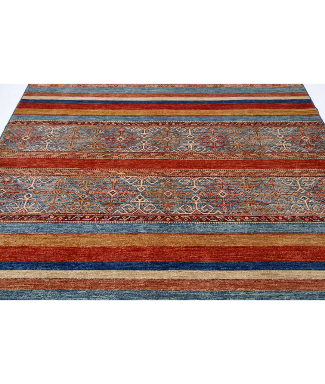 Afghan Khurjeen Rug 6' 9" x 10' 0" Hand-Knotted | No. AT79999
