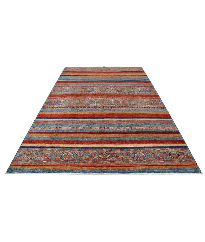 Afghan Khurjeen Rug 6' 9" x 10' 0" Hand-Knotted | No. AT79999