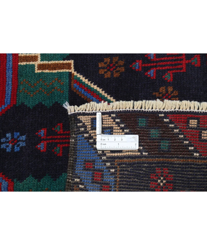 Red Afghan Baluchi Rug 2' 9" x 4' 8" Hand-Knotted | No. AT80061