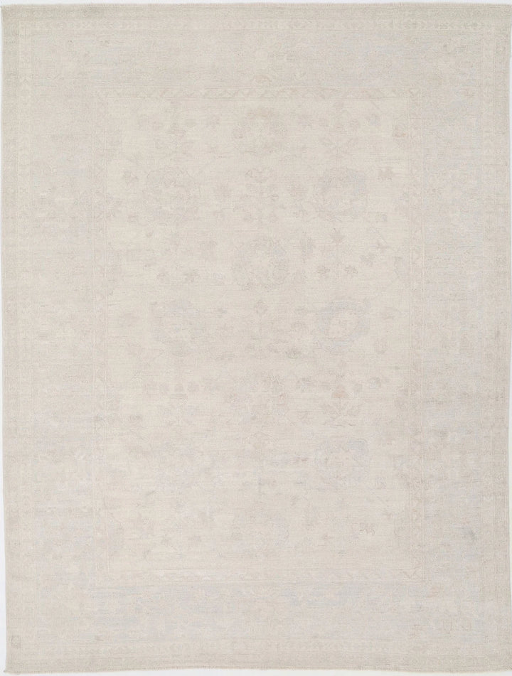 Afghan Oushak Rug 9' 3" x 12' 2" Hand-Knotted | No. AT80070