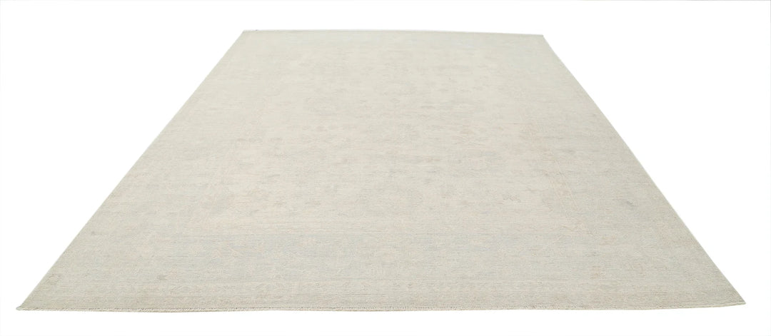 Afghan Oushak Rug 9' 3" x 12' 2" Hand-Knotted | No. AT80070