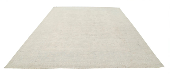 Afghan Oushak Rug 9' 3" x 12' 2" Hand-Knotted | No. AT80070