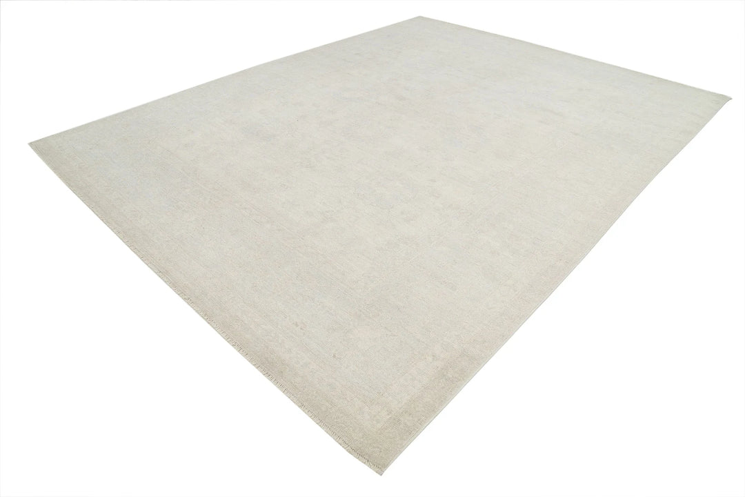 Afghan Oushak Rug 9' 3" x 12' 2" Hand-Knotted | No. AT80070
