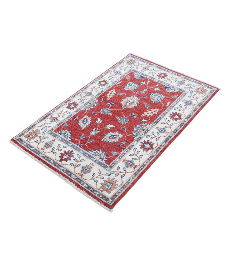Afghan Ziegler Rug 2' 8" x 4' 3" Hand-Knotted | No. AT80157