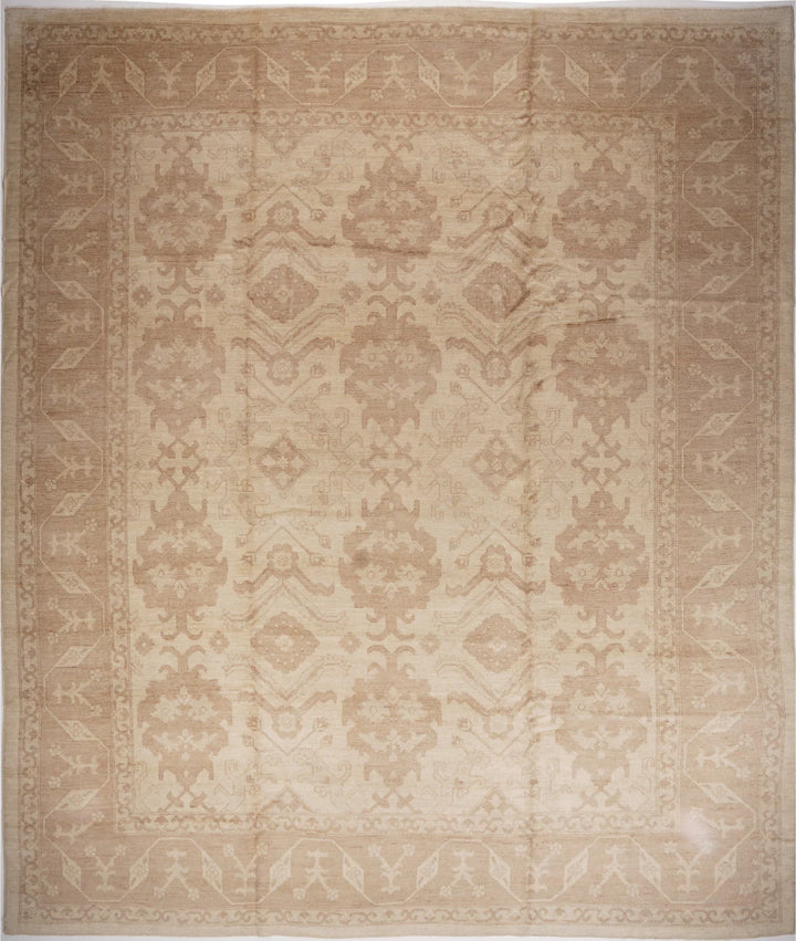 Afghan Oushak Rug 12' 0" x 14' 0" Hand-Knotted | No. AT80180