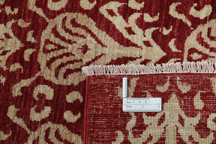 Afghan Ikat Rug 8' 5" x 10' 9" Hand-Knotted | No. AT80258