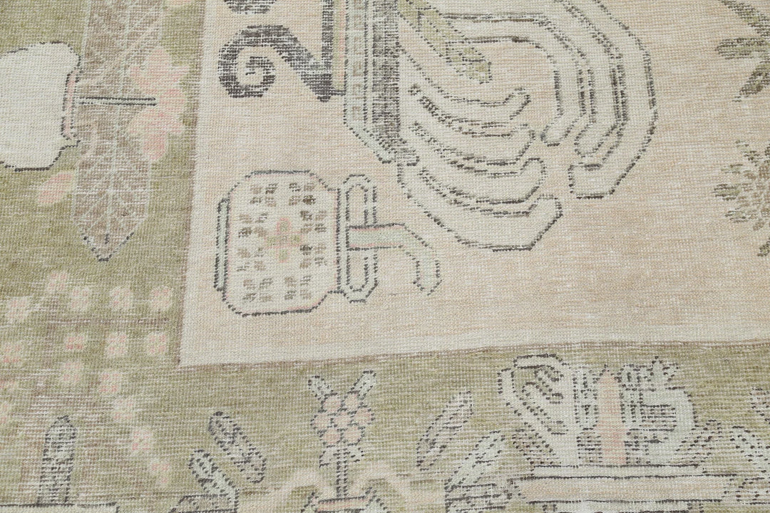 Turkish Khotan Runner Rug 5' 5" x 11' 2" Hand-Knotted | No. AT80322