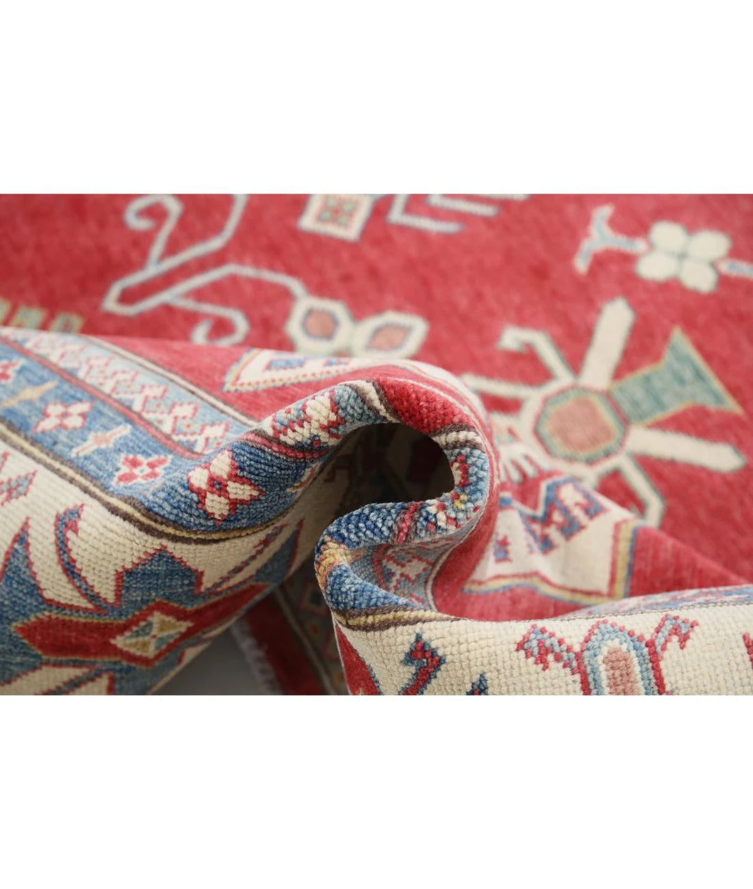 Afghan Kazak Rug 9' 1" x 12' 4" Hand-Knotted | No. AT80361