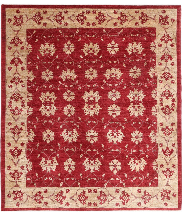 Afghan Modcar Rug 8' 3" x 9' 5" Hand-Knotted | No. AT80442