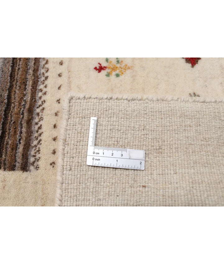 Ivory Indian Lori Rug 6' 8" x 9' 10" Hand-Knotted | No. AT80444