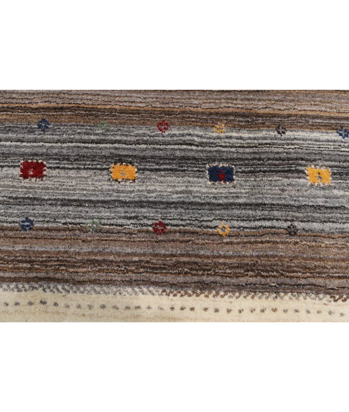 Ivory Indian Lori Rug 6' 8" x 9' 10" Hand-Knotted | No. AT80444
