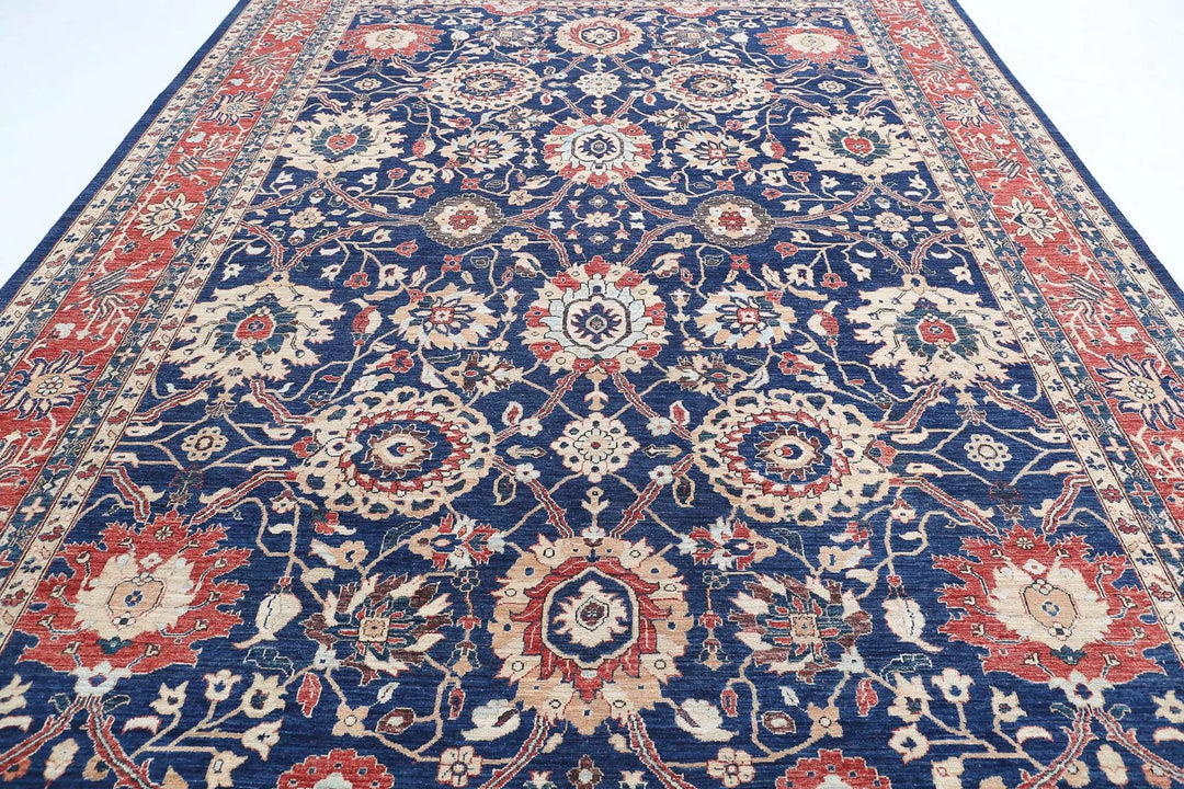 Afghan Ziegler Farhan Rug 9' 10" x 13' 9" Hand-Knotted | No. AT80472