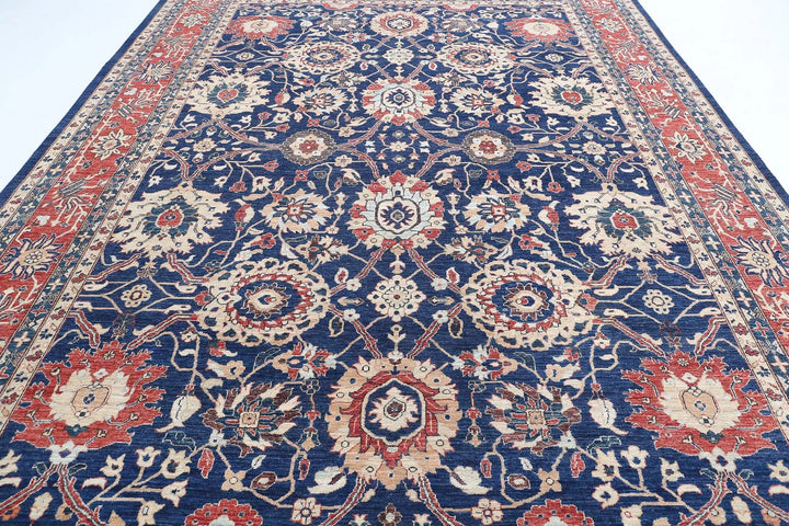 Afghan Ziegler Farhan Rug 9' 10" x 13' 9" Hand-Knotted | No. AT80472