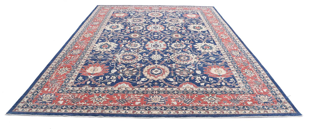 Afghan Ziegler Farhan Rug 9' 10" x 13' 9" Hand-Knotted | No. AT80472