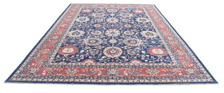 Afghan Ziegler Farhan Rug 9' 10" x 13' 9" Hand-Knotted | No. AT80472