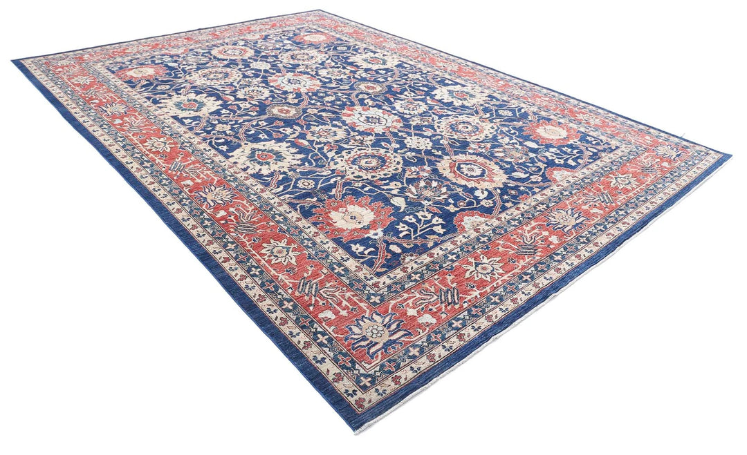 Afghan Ziegler Farhan Rug 9' 10" x 13' 9" Hand-Knotted | No. AT80472